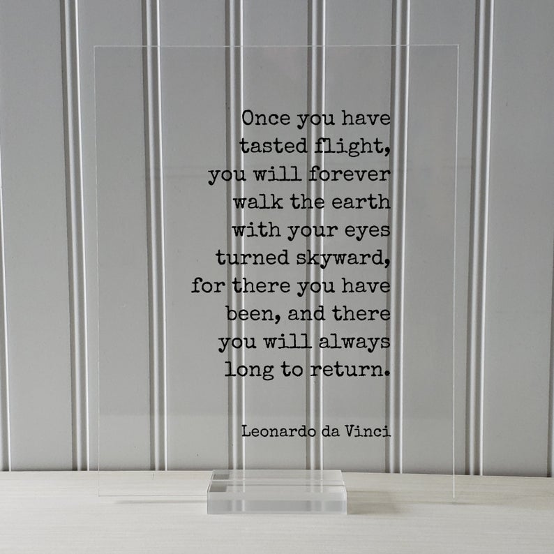 Leonardo da Vinci Quote Framed Poster