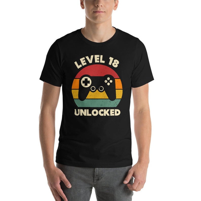 Level 18 Unlocked Gaming Shirt