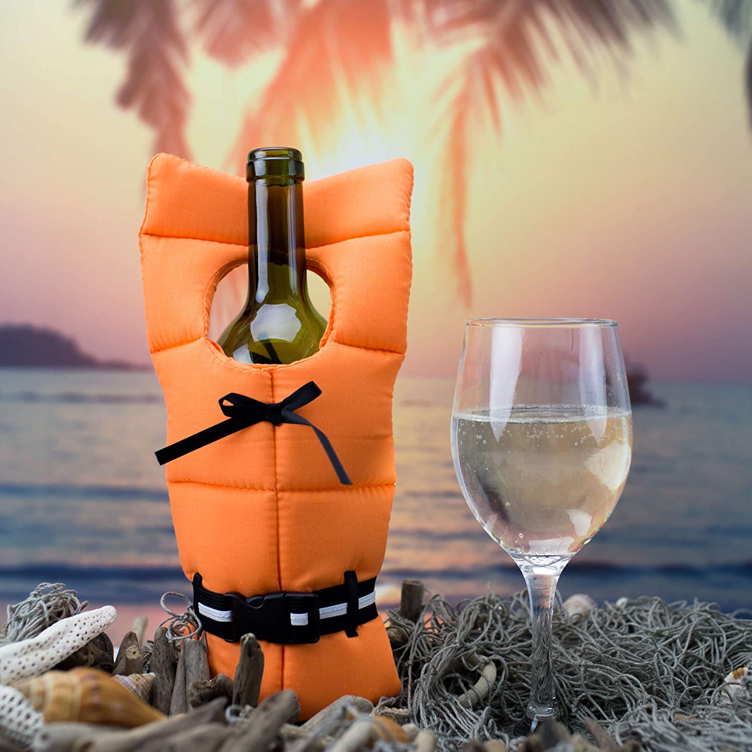 Life Preserver Wine Bottle Cover