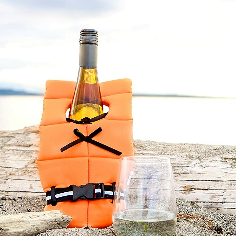 Life Preserver Wine Bottle Cover