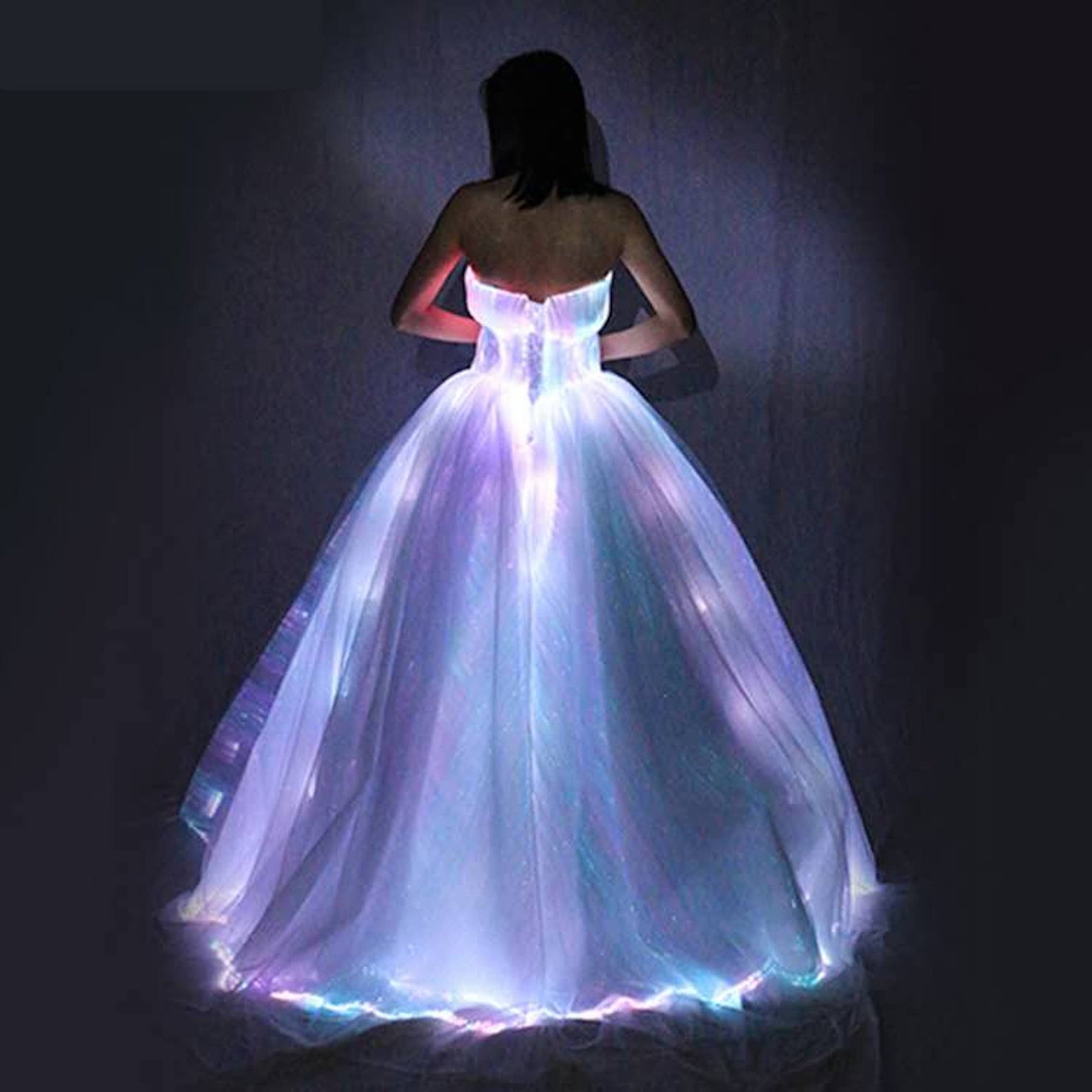 Fiber Optic Light Up Prom Dress | TrYptiX Fashion