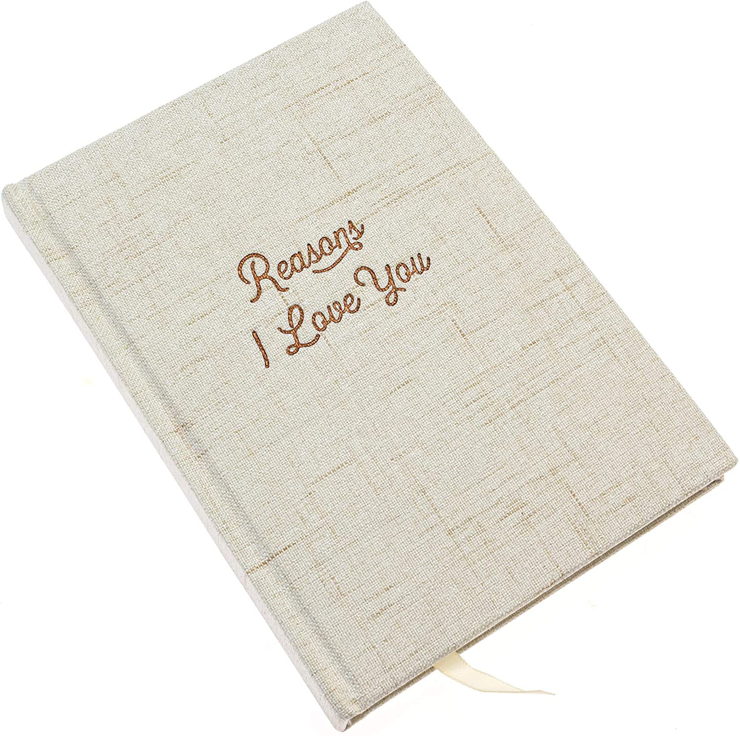 Linen Reasons I Love You Notebook