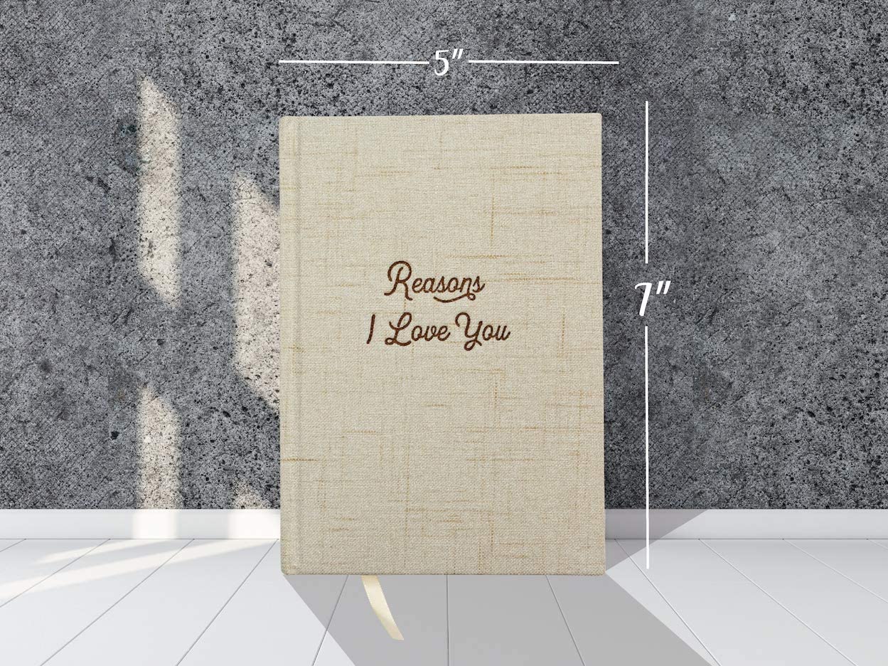 Linen Reasons I Love You Notebook