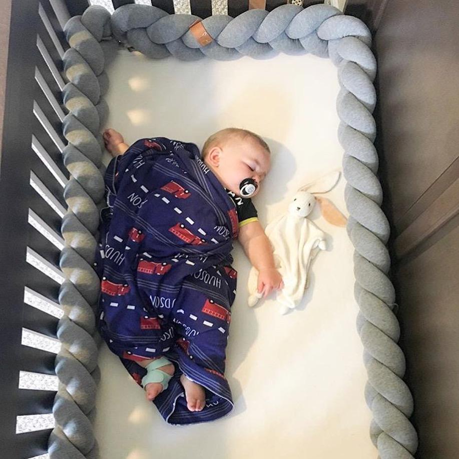 Long Braided Crib Bumper