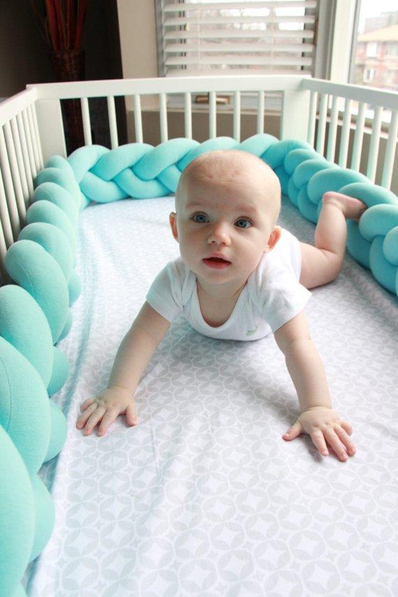 Long Braided Crib Bumper
