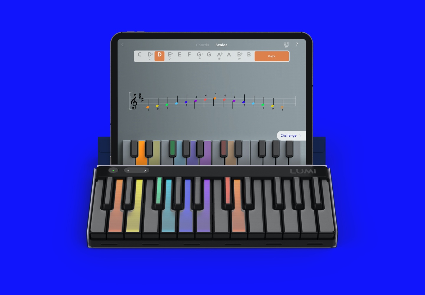 Lumi Portable Beginner’s Keyboard Guides You as You Play