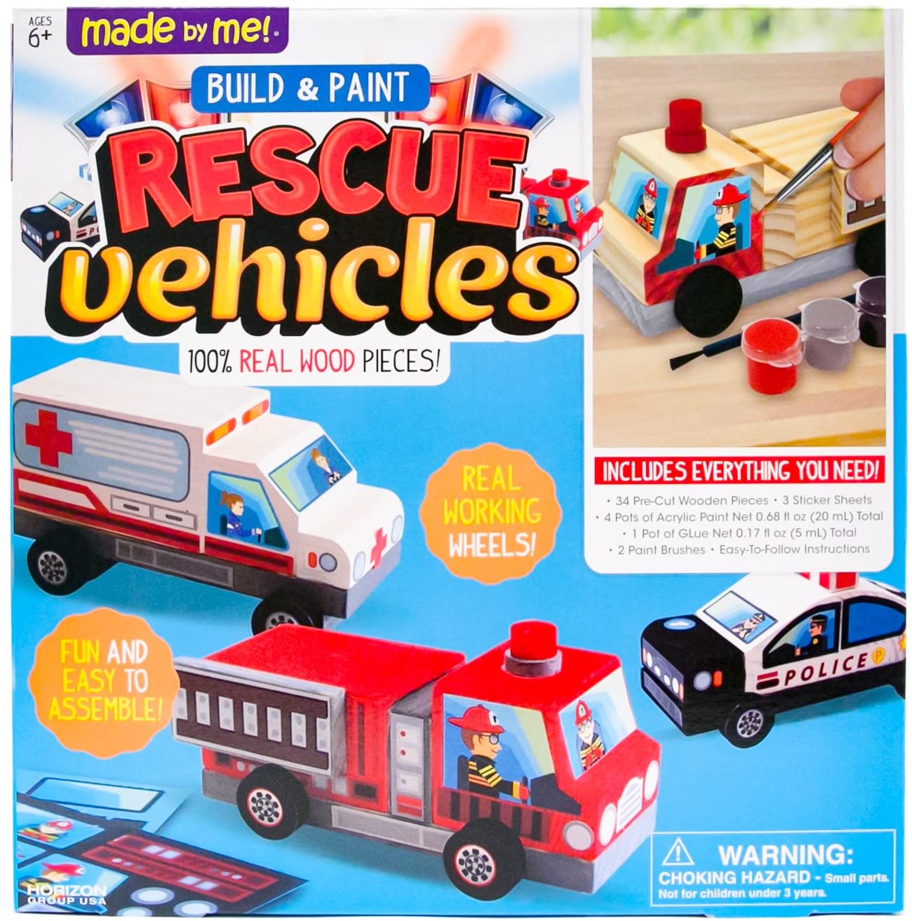 Made By Me Rescue Vehicles Kit