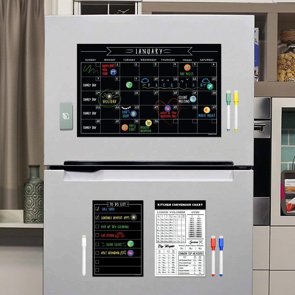 Magnetic Dry Erase Planner for Fridge
