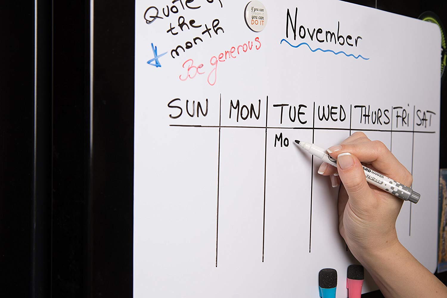 Magnetic Dry Erase Planner for Fridge