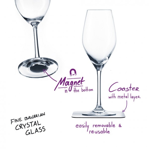 Magnetic Сhampagne Glasses