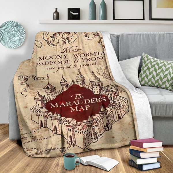 Marauder's Map Throw Blanket