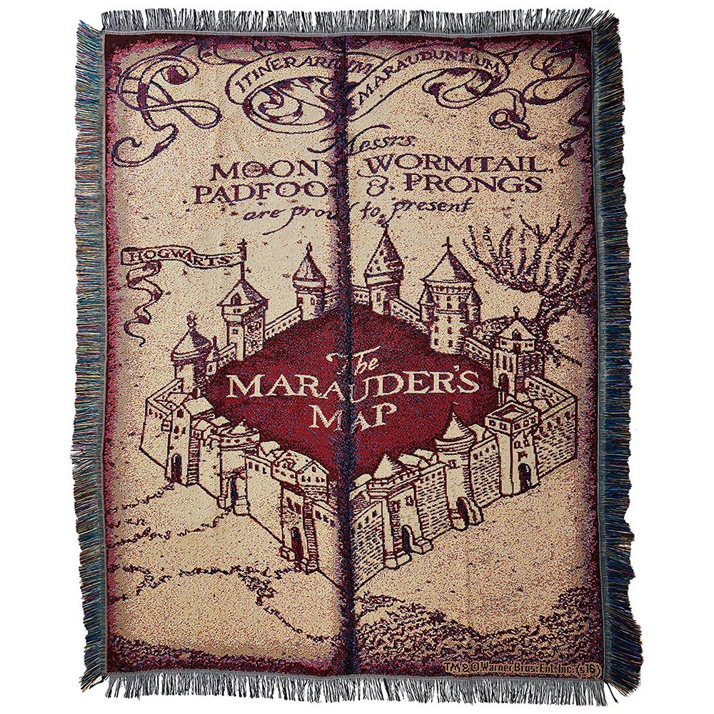 Marauder's Map Throw Blanket