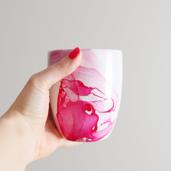 Marble Dipped Mug