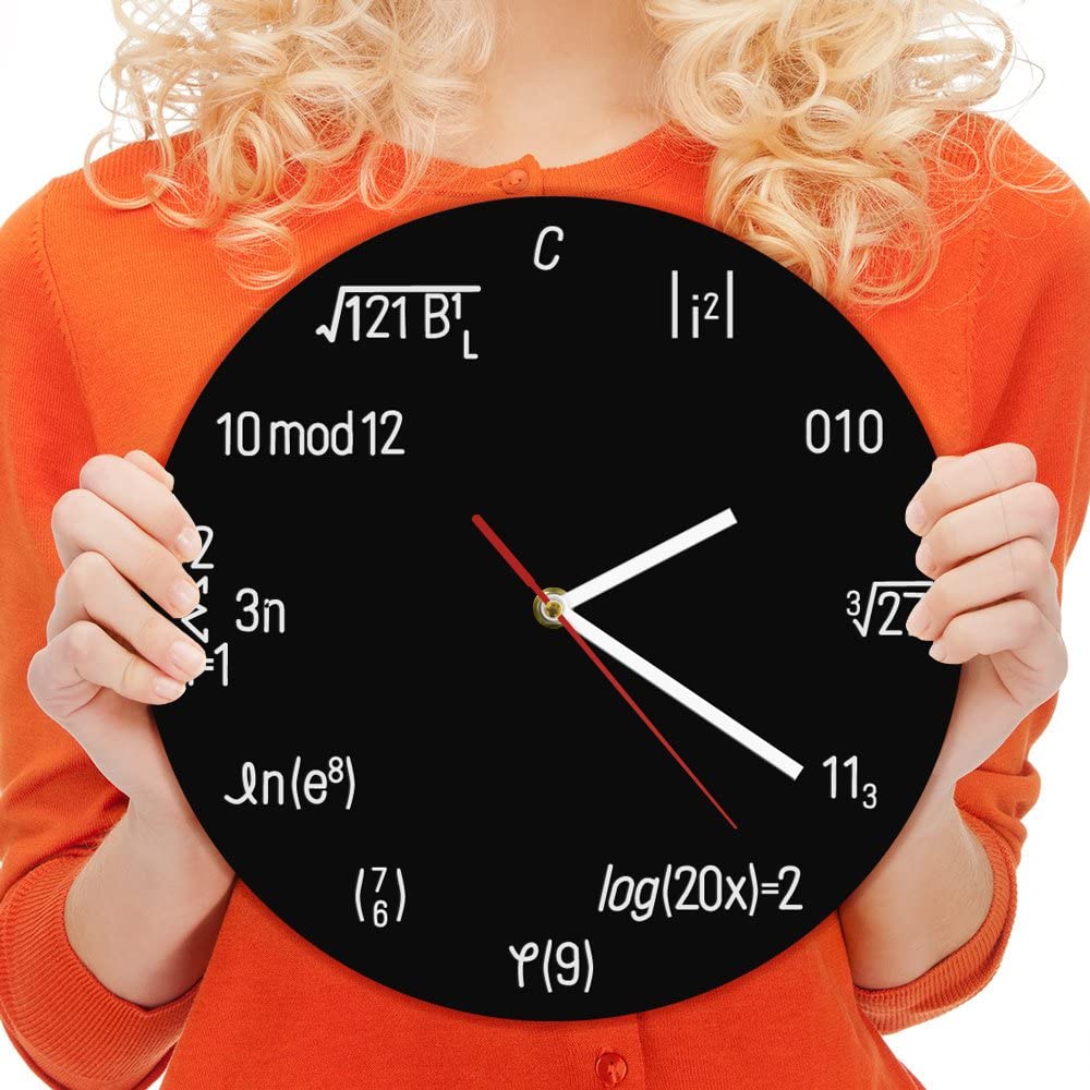 Math Formula Wall Clock 