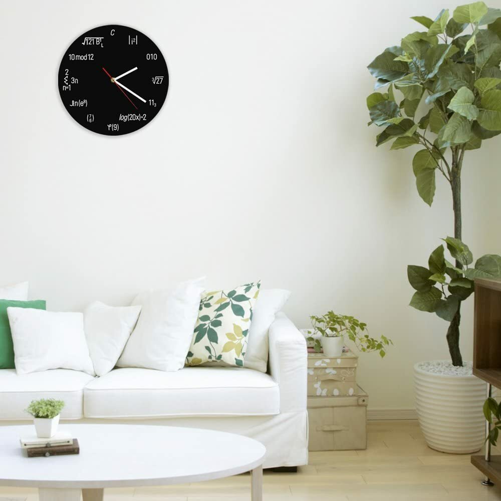 Math Formula Wall Clock 