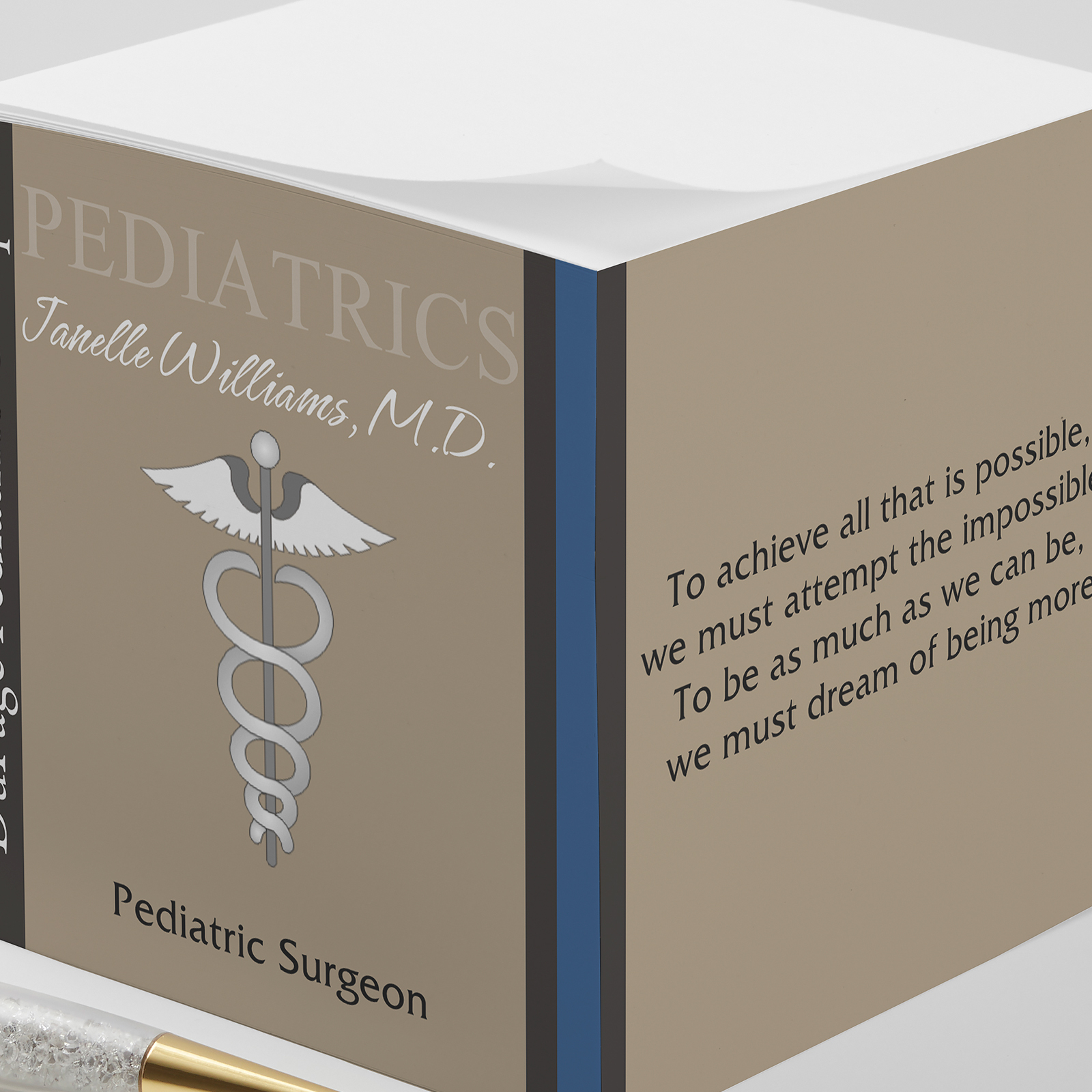 Medical Personalized Paper Note Cube