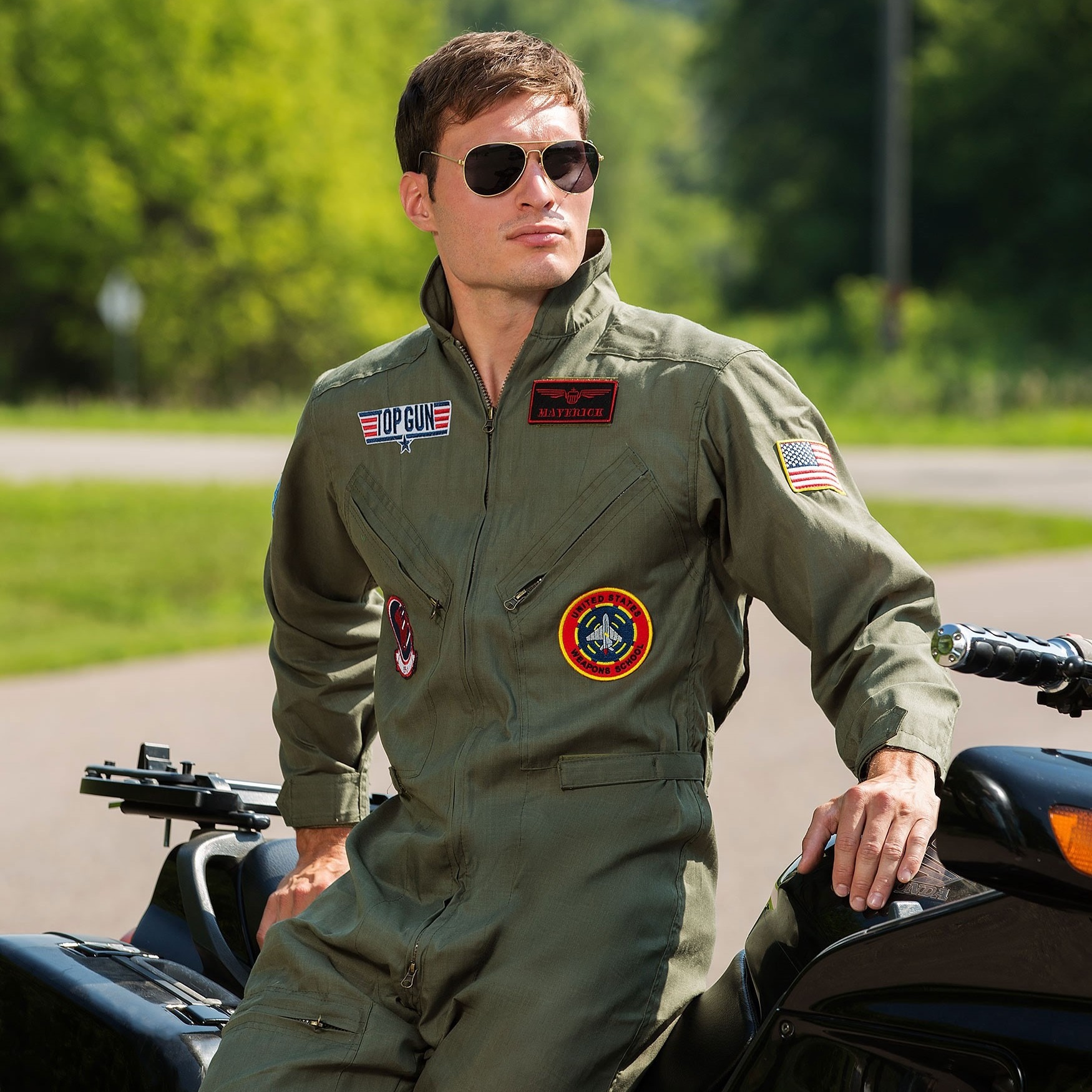 Men's Top Gun Flight Suit Costume