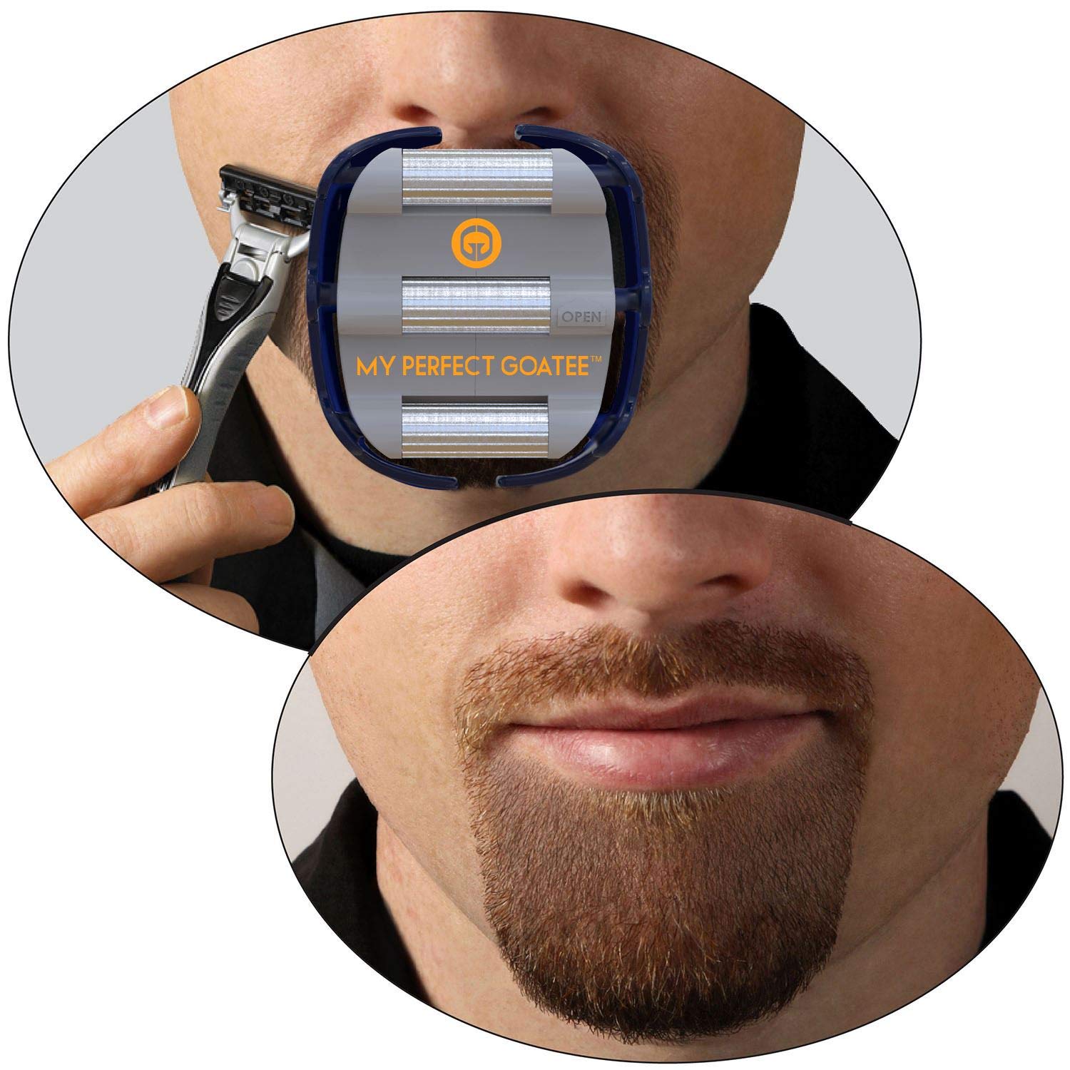 Mens Goatee Shaving Template