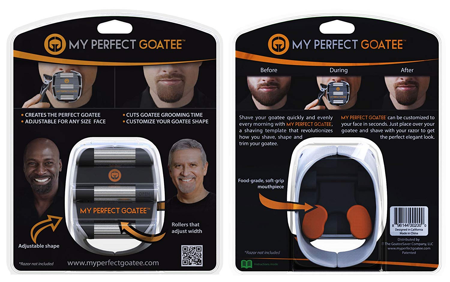 Mens Goatee Shaving Template