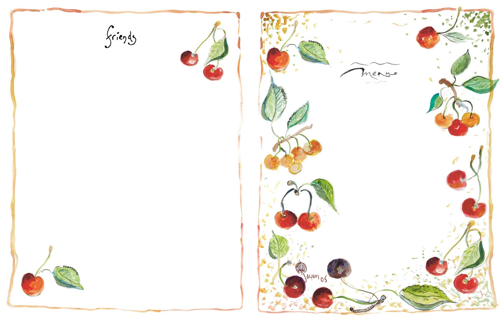 Menus: A Book for Your Meals and Memories