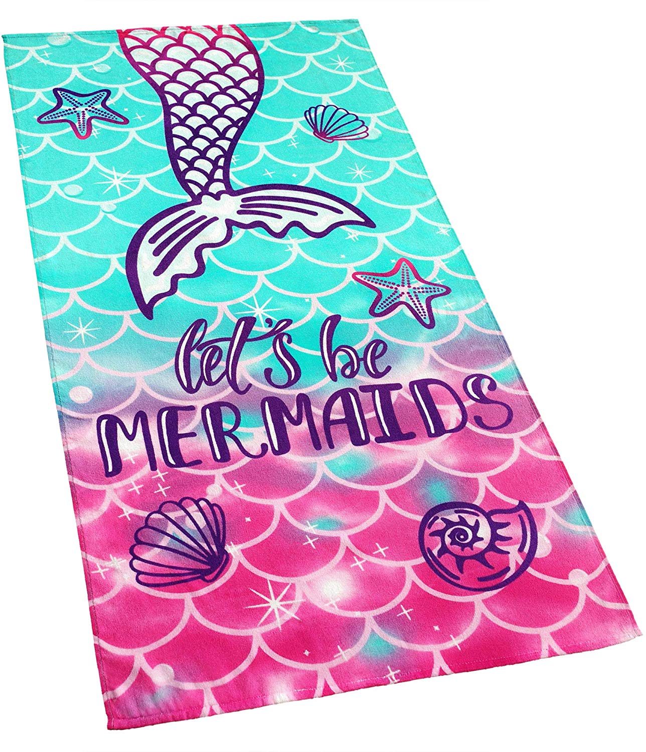 Mermaid Princess Beach Towel