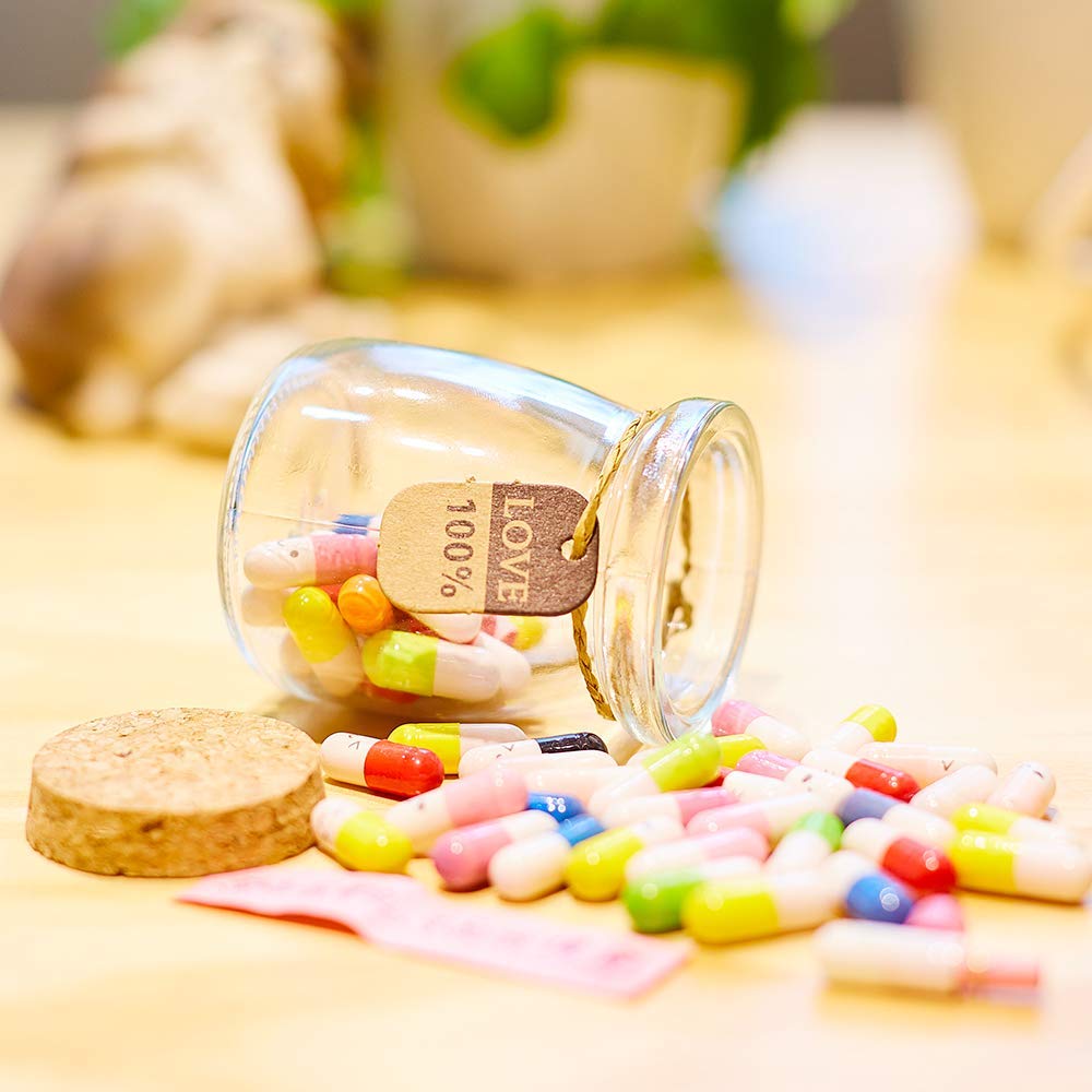 Message In a Bottle Colorful Pills