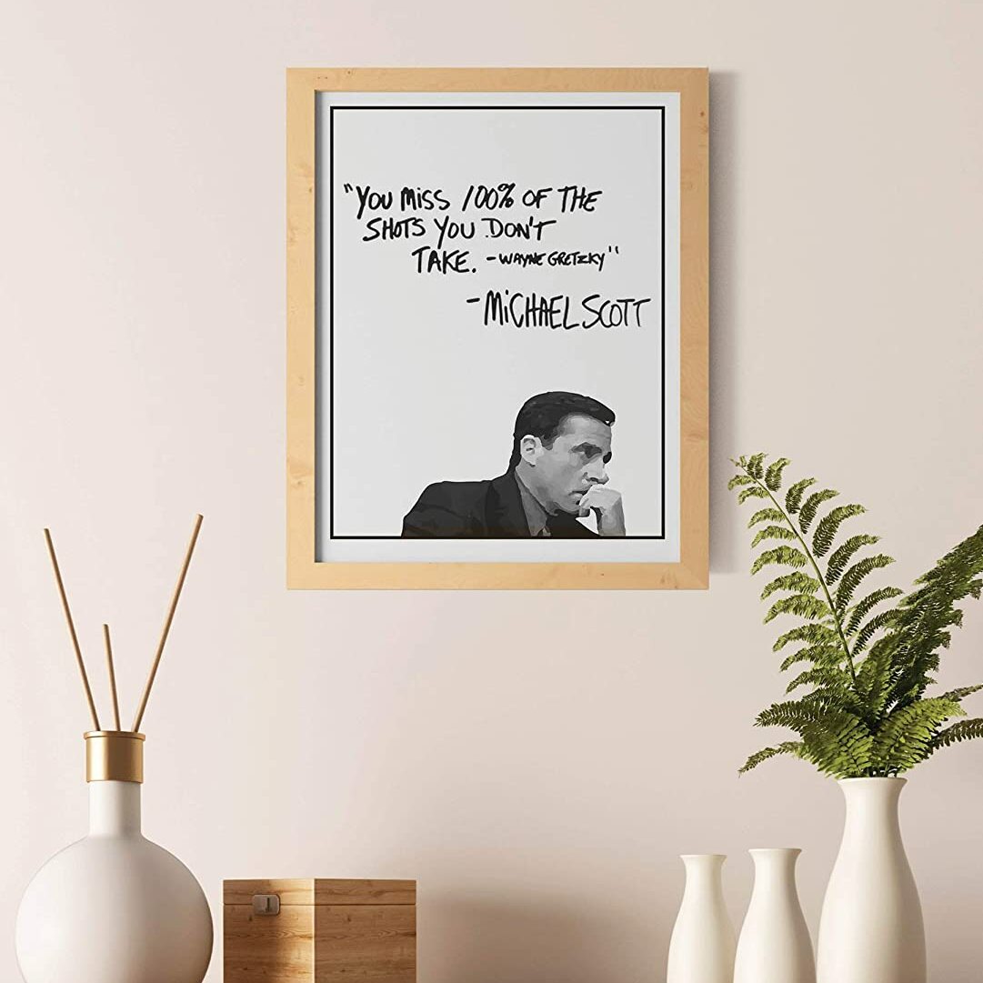 Michael Scott Motivational Quote Poster