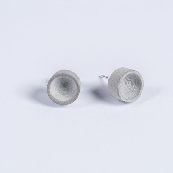 Micro Concrete Earrings