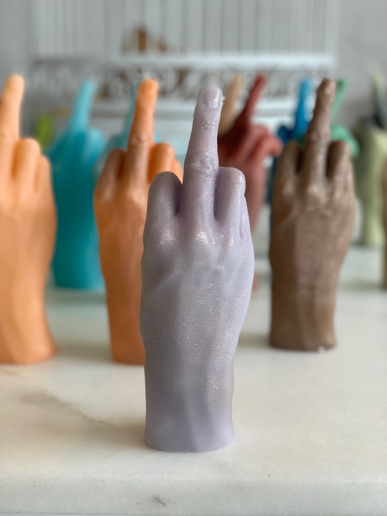 Middle Finger Candle