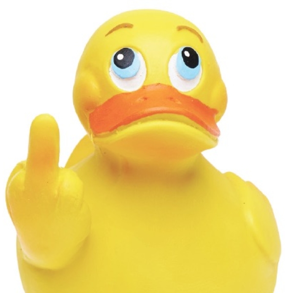 Middle Finger Rubber Duck