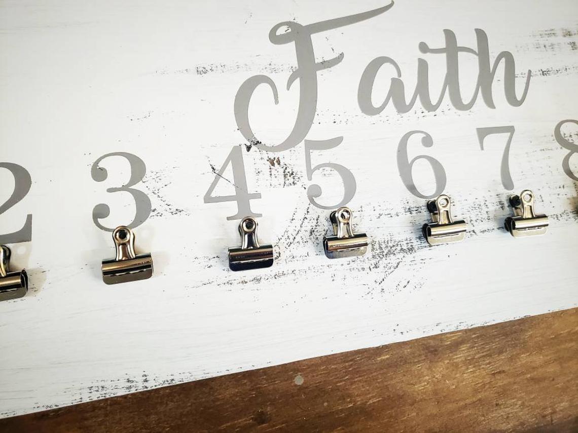 Milestone School Year Pictures Display