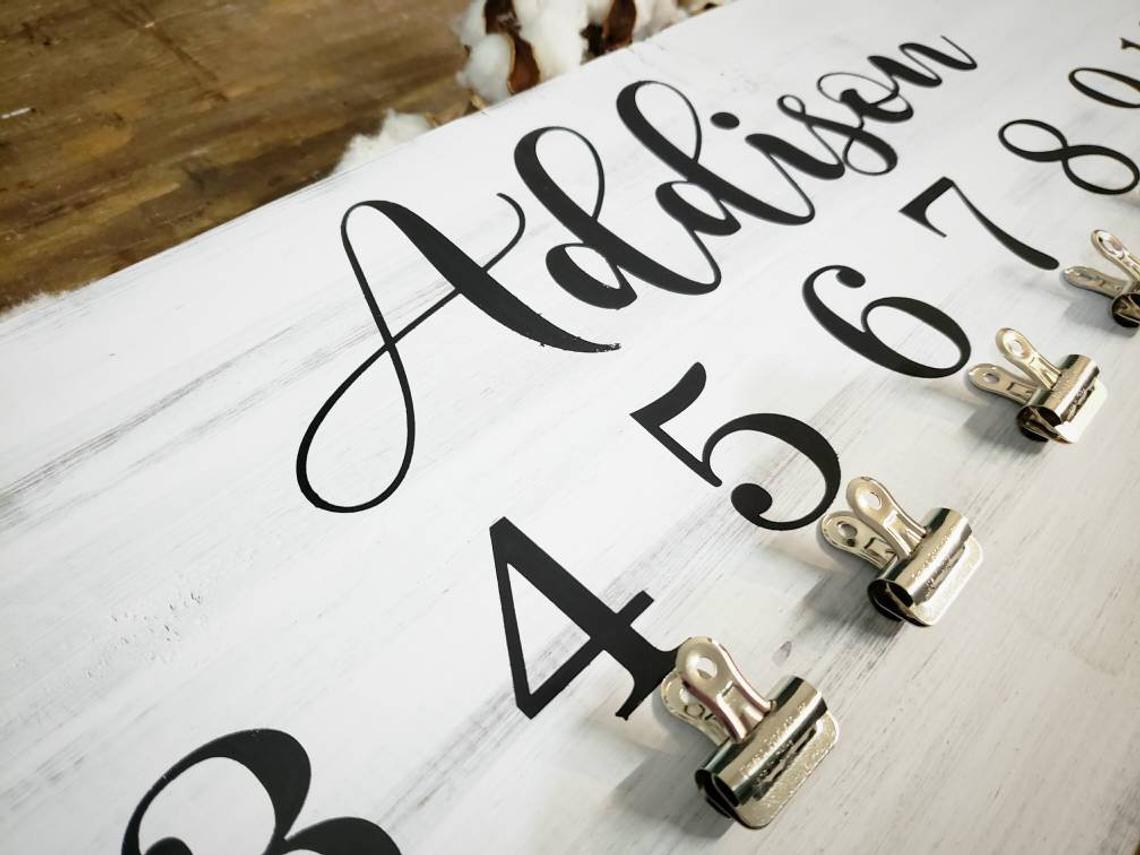 Milestone School Year Pictures Display