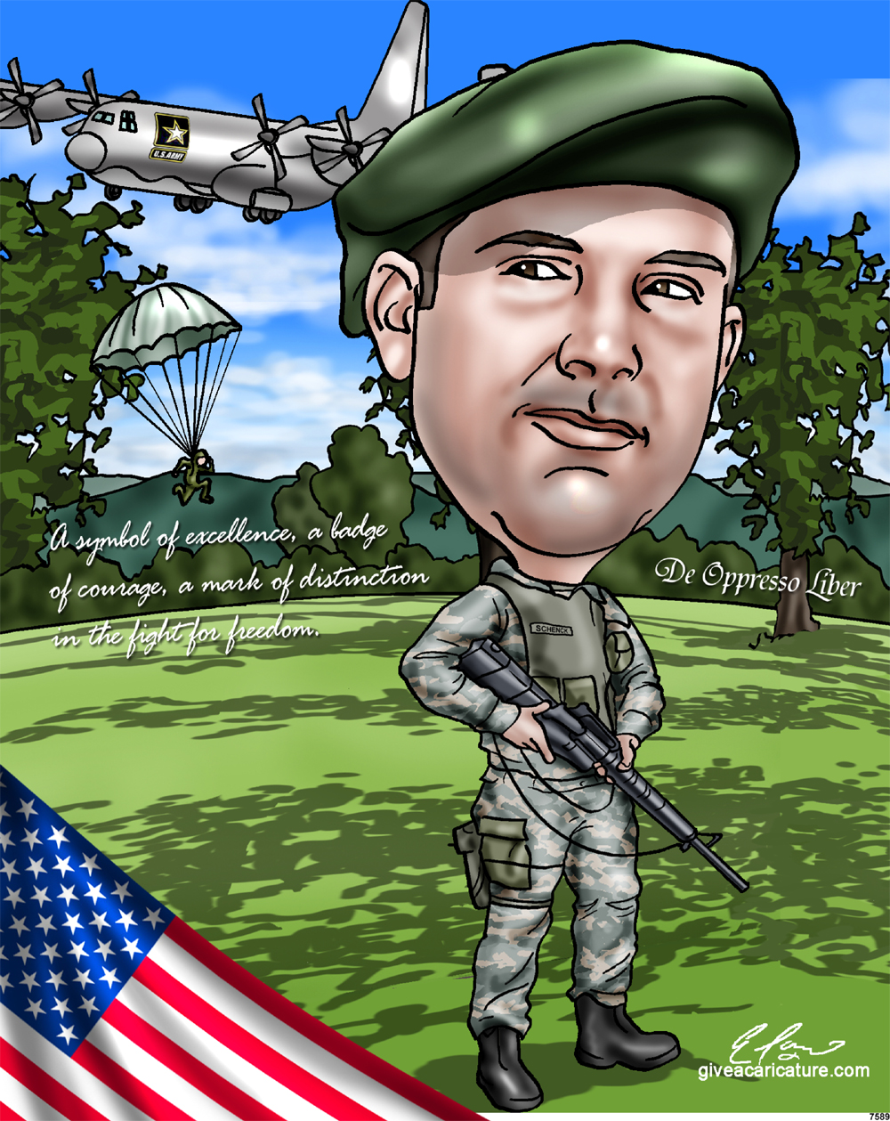 Military Custom Caricature