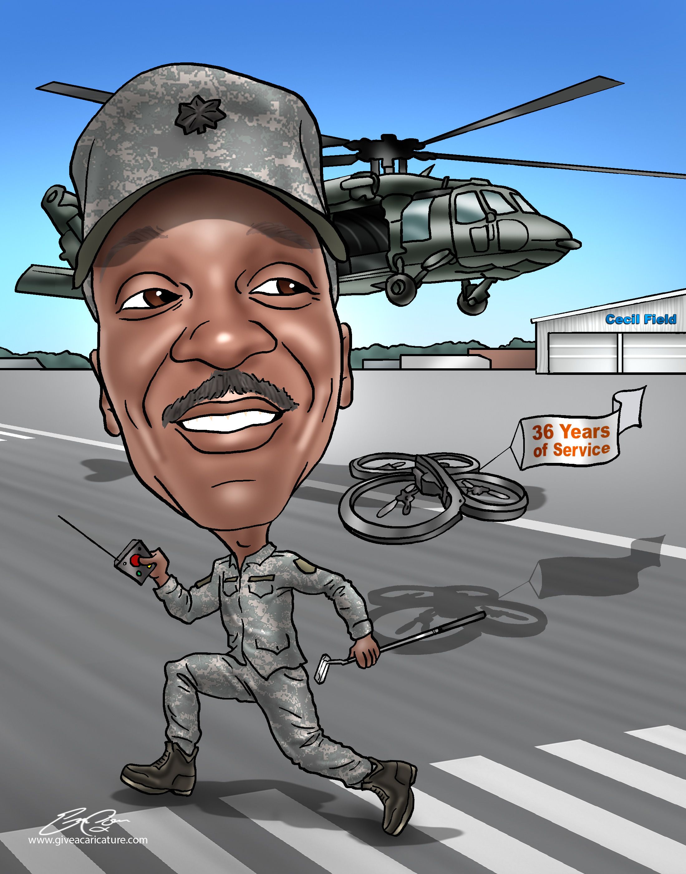 Military Custom Caricature