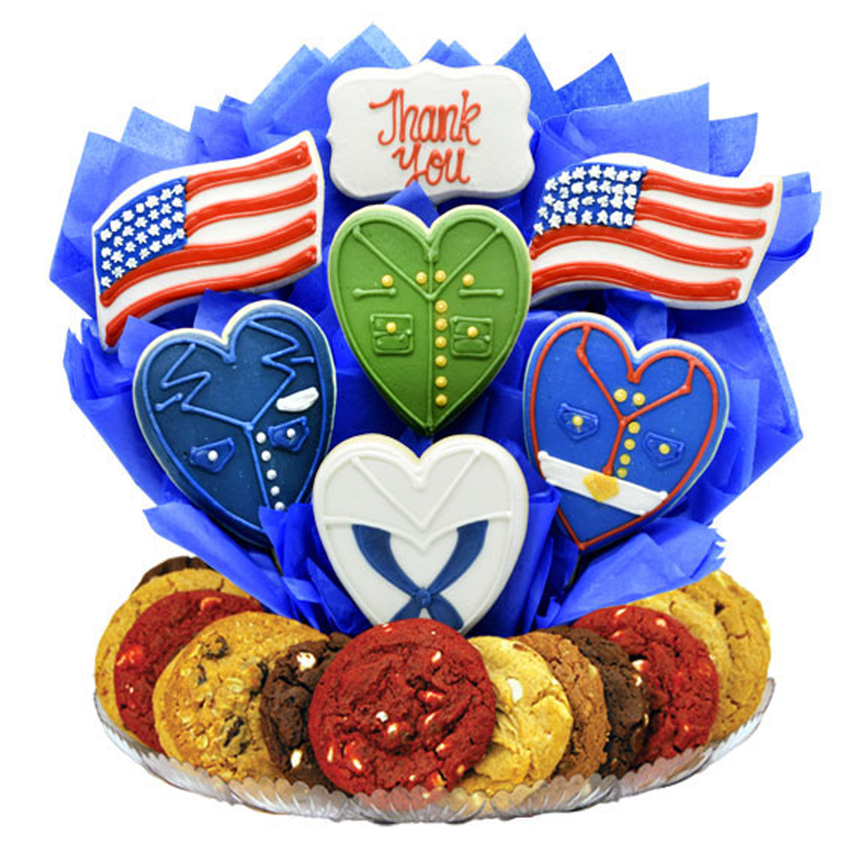 Military Thank You Cookie Tray