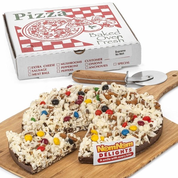 Milk Chocolate Popcorn Pizza