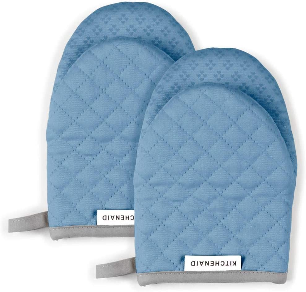 Mini Cotton Oven Mitts with Silicone Grip