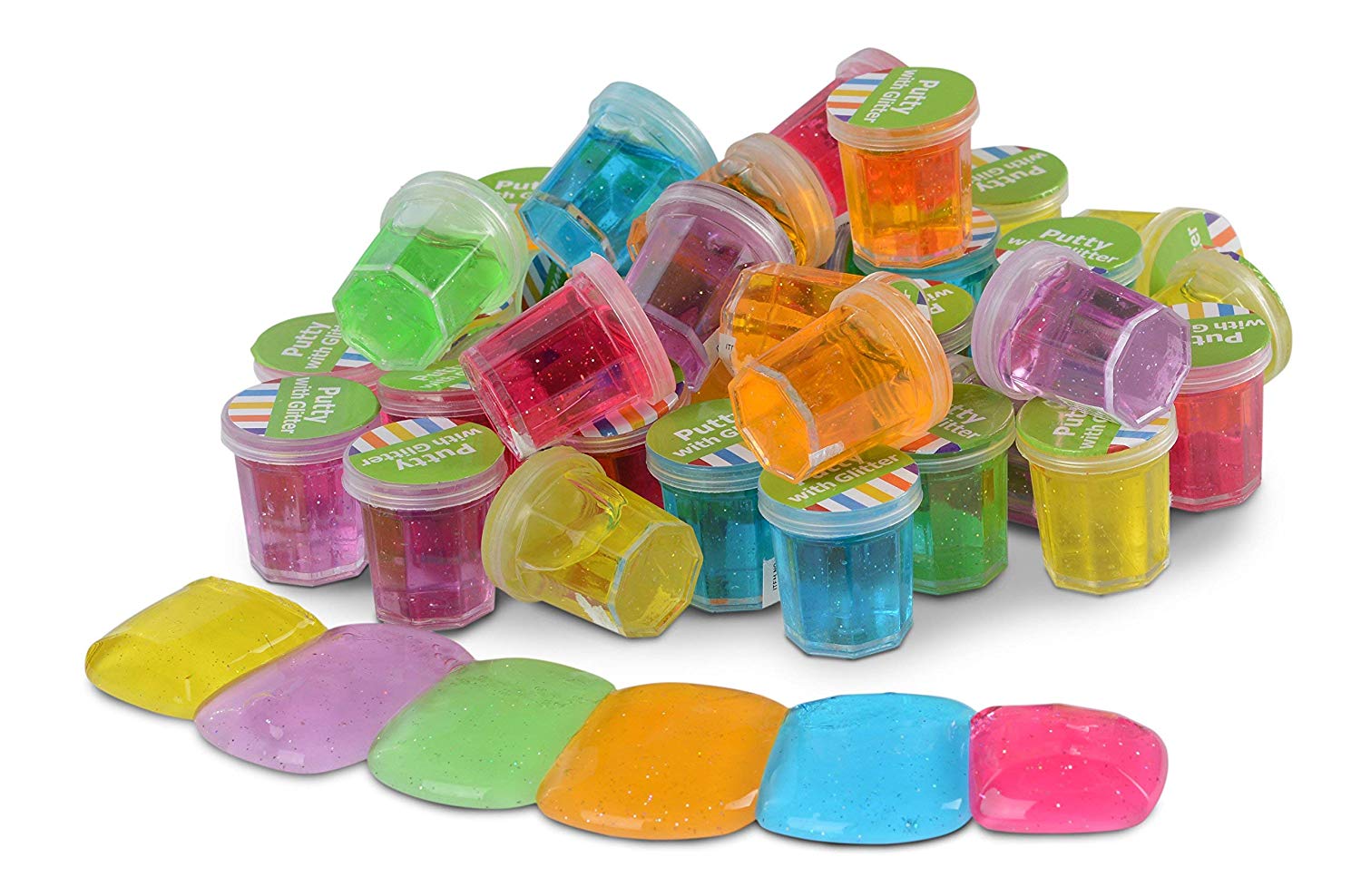 Mini Putty with Glitter - 48 Pack