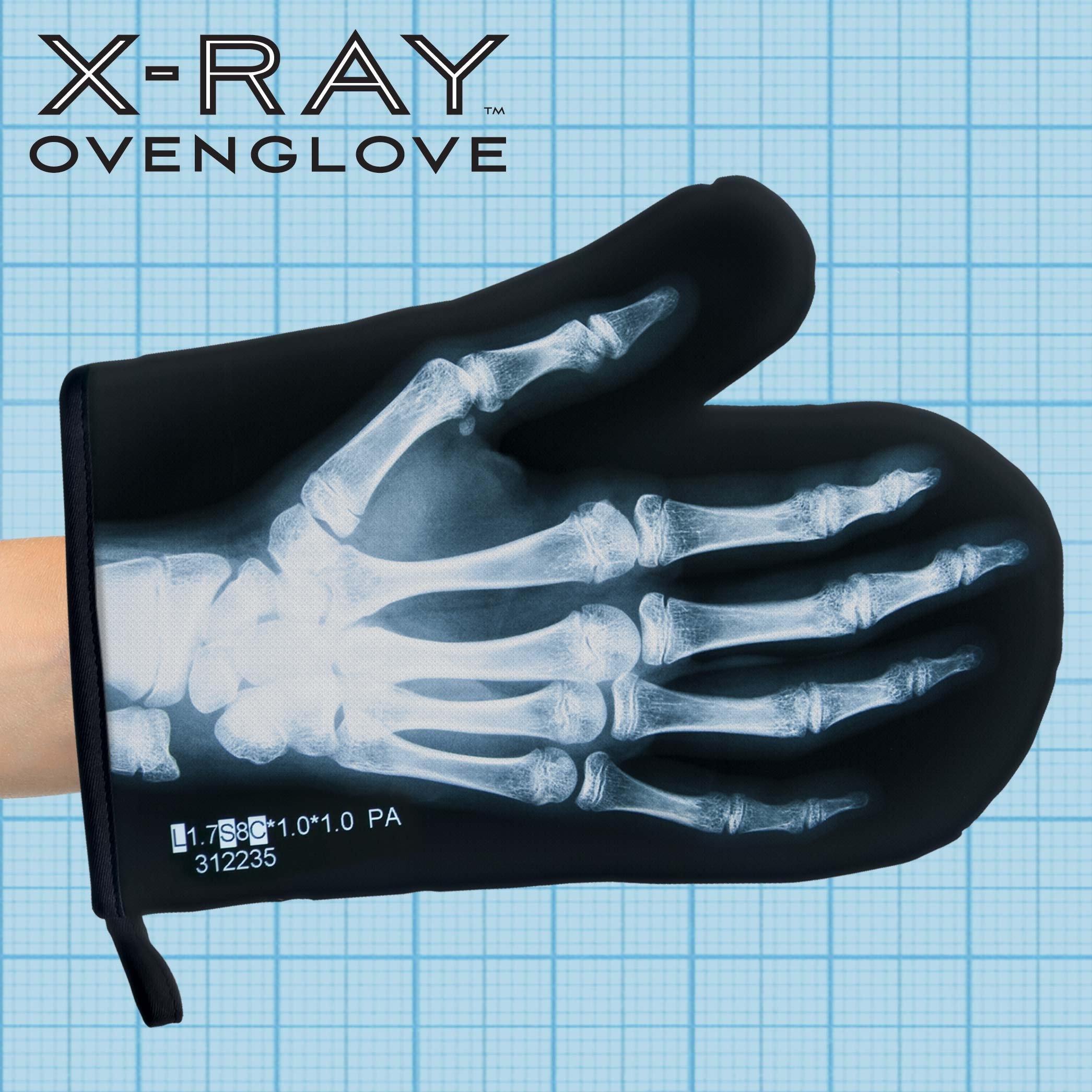 Mitt Glove - Black X-Ray