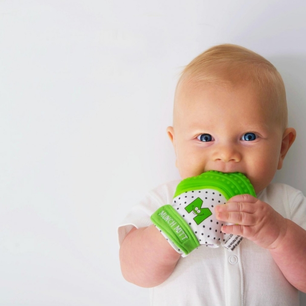 Mom-Invented Silicone Teether Mitten