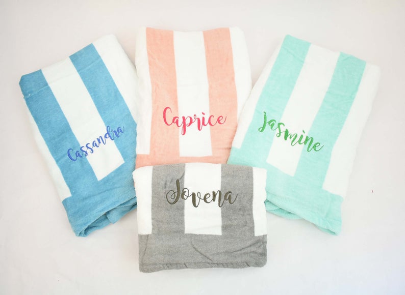 Monogrammed Beach Towel