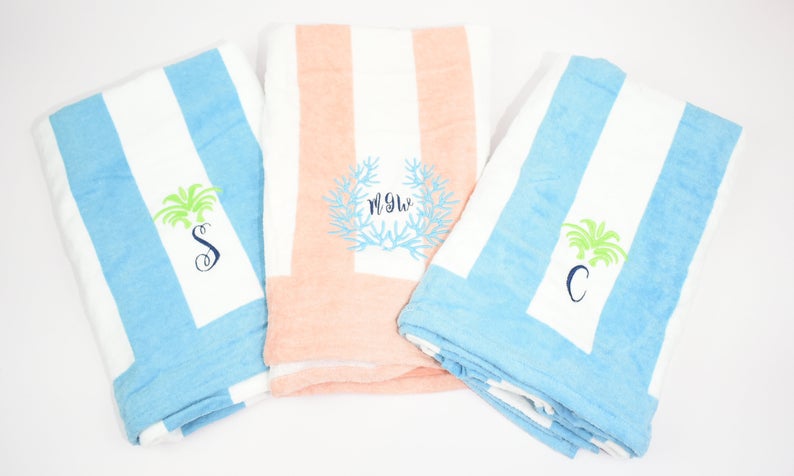 Monogrammed Beach Towel