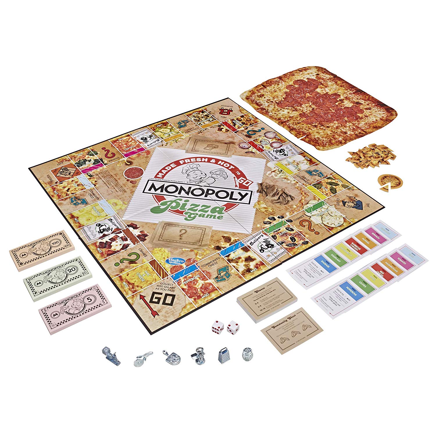Monopoly Pizza Board Game