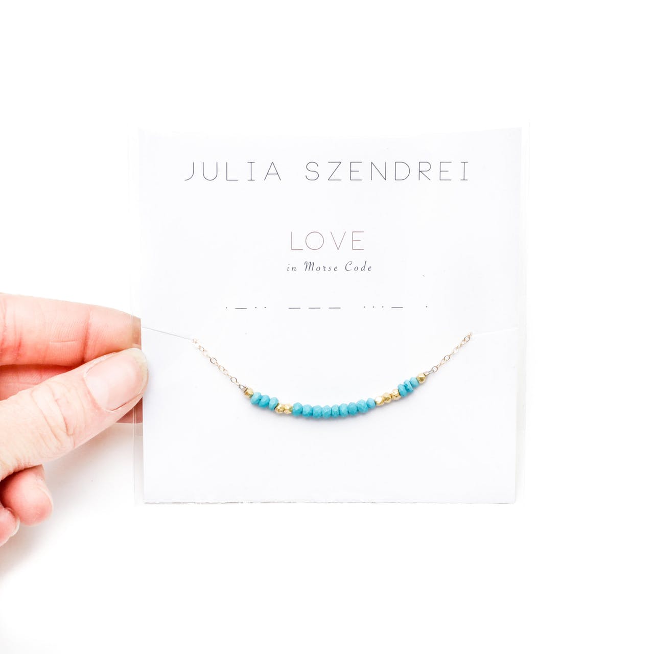 Morse Code "Love" Necklace