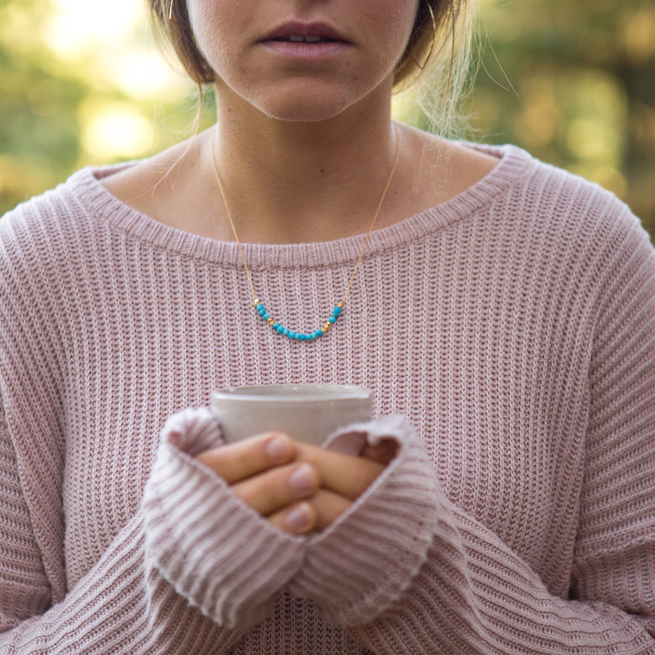 Morse Code "Love" Necklace