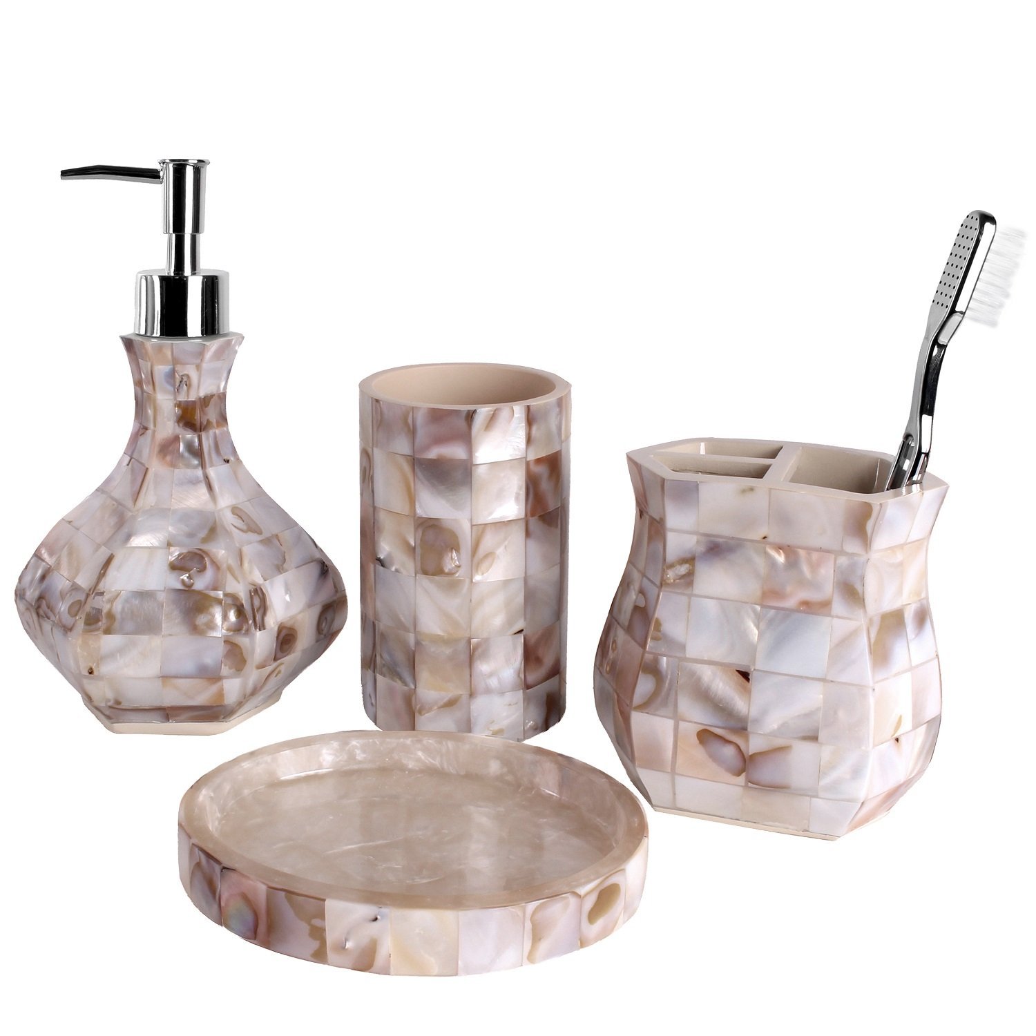 Mother of Pearl Bath Set