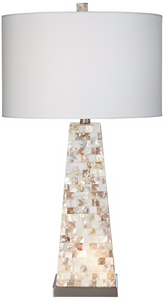 Mother of Pearl Tile Vase Table Lamp