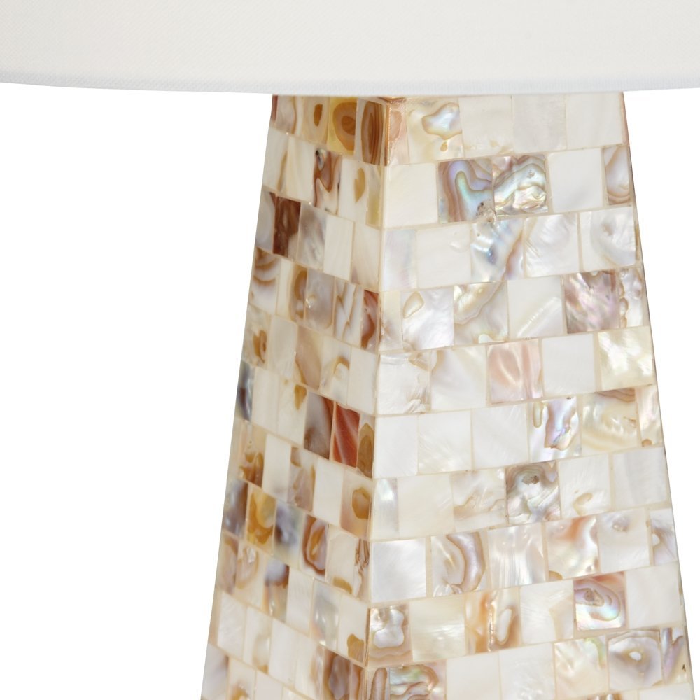 Mother of Pearl Tile Vase Table Lamp