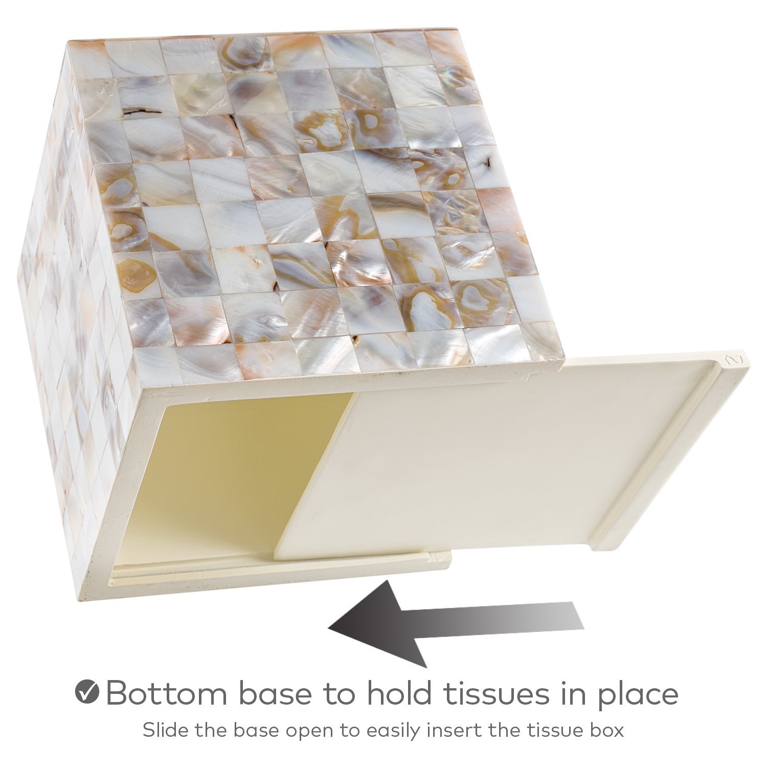 Mother of Pearl Tissue Box