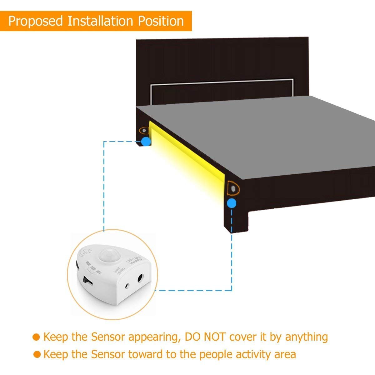 Motion Activated Bed Light